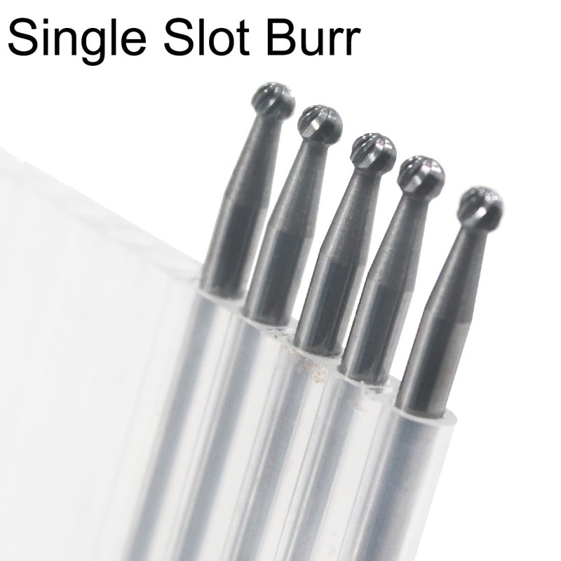 Luo ke 5 Pcs 2.5mm Carbide Ball Burs, 1/8'' Shank
