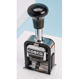Cosco Automatic Numbering Machine, 6-Digits, 8 Modes, Black Ink (026138)