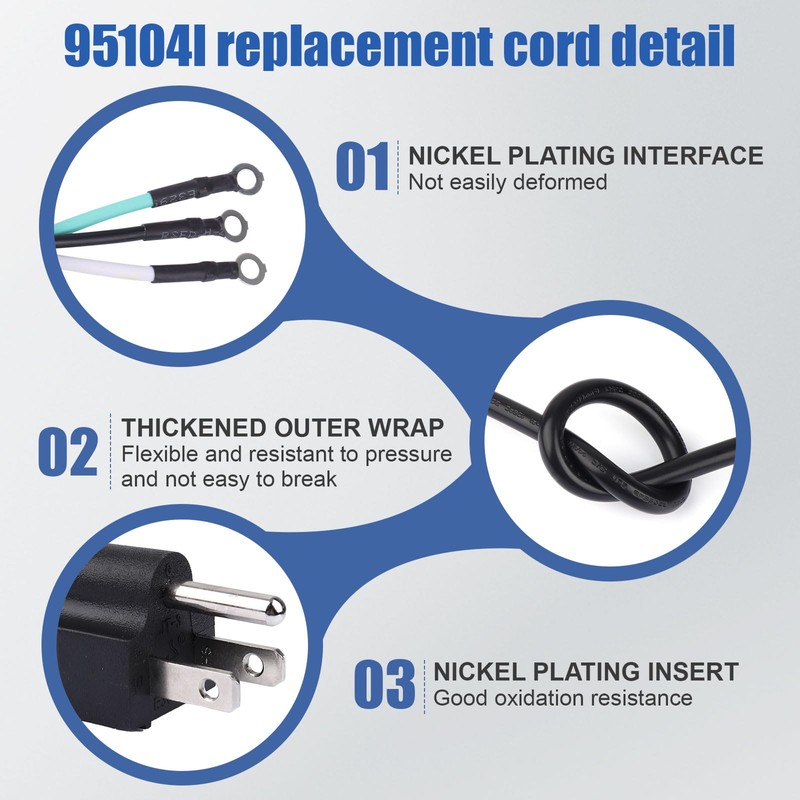 95104L Replacement Cord Compatible with SKILSAW Saw SPT77W SPT77WM SPT77WML