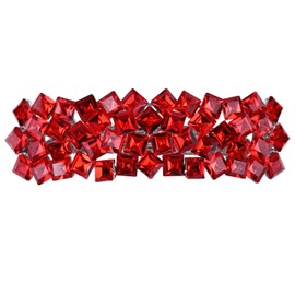 Austrian Crystal Bridal Hair Barrettes, Rhinestones Vintage Hair Clips, Sparkly Glitter Crystal Hairgrip Wedding Hair Headwear Accessories for Women Girls (Red-d)