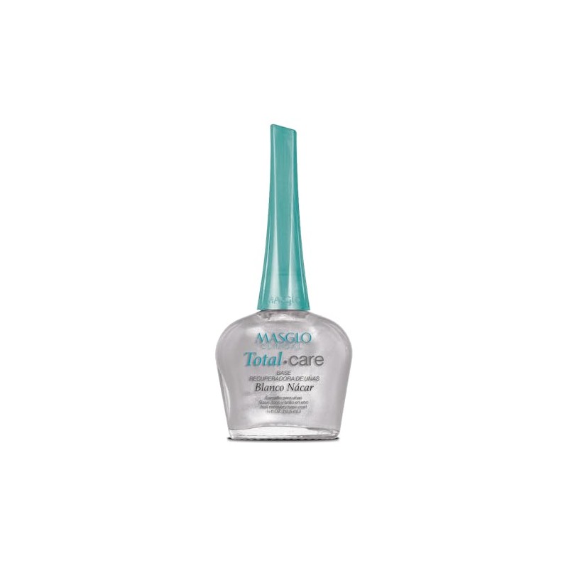 Base Masglo Clinical Base recuperadora de uñas maltratadas Tono Blanco