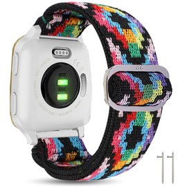 Compatible for Wyze Watch 47mm Band, Giaogor Stretch Elastics Adjustable Strap Compatible for Wyze Watch 47mm Smartwatch (Aztec Style Colorful)