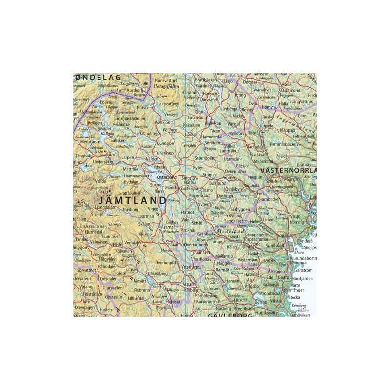 Norway - 24" x 36" Laminated Wall Map