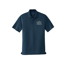 Sorority Letters Shop Kent State University Short Sleeve Performance Polo - KSU Dry Zone UV Micro Mesh Polo - Navy (Large)