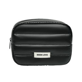 Travel Makeup Bag,Small Portable Cosmetic Bags,Zipper Pouch Make up Bag Organizer Storage Black