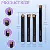 Gluwoer Indexable Lathe Turning Tool 1/2" Shank 14PCS Kit-4PCS Metal