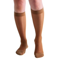 BIOS Living Women Compression Trouser Socks Sheer Beige XL 20-30mmHg