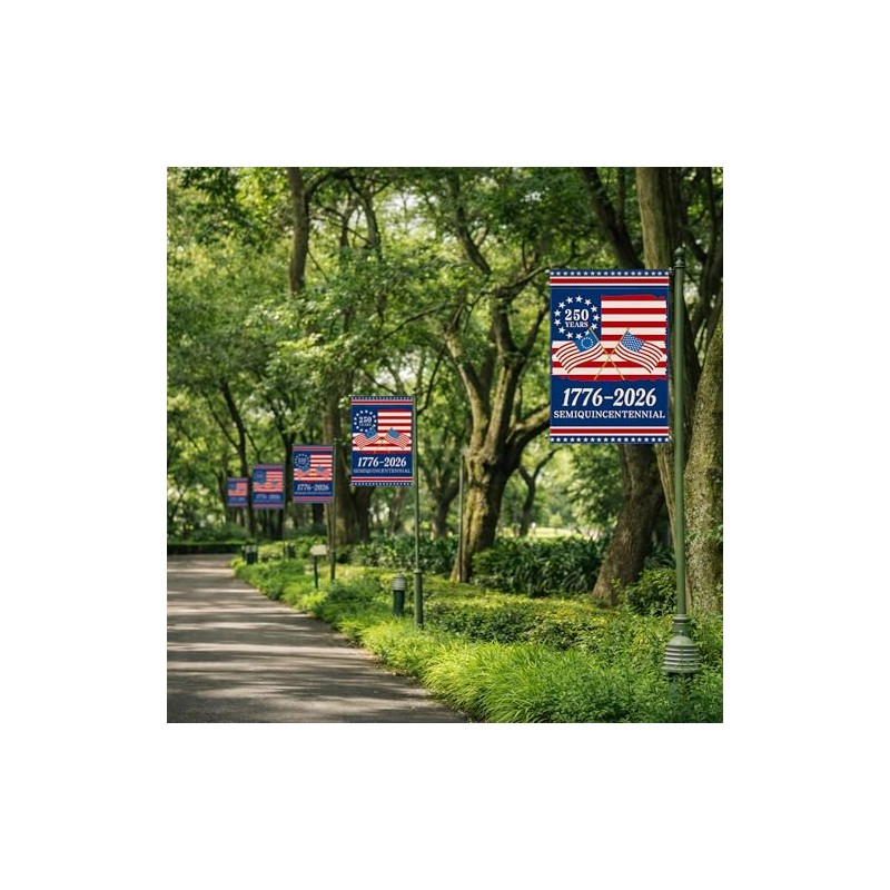 250th Anniversary USA Garden Flag – Celebrate 250 Years of