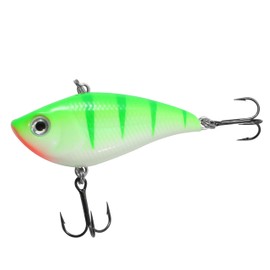 Northland Tackle Rippin' Shad Fishing Hook - Freshwater Fishing Lure for Bass, Walleye, Trout, Crappie, & Others - The Perfect Bait in Any Kit (Glo Perch, 2.6", 5/8 Oz)