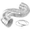 iPower 14 Inch 25 Feet Non-Insulated Flex Air Aluminum Dryer