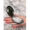 Leimandy Double-Sided Foldable Makeup Mirror 7cm Compact with Embroidered Purse