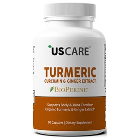 USCare Turmeric Curcumin with Ginger & 95% Curcuminoids & BioPerine