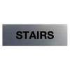 Signs ByLITA Basic Stairs Sign (Brushed Silver) - Medium