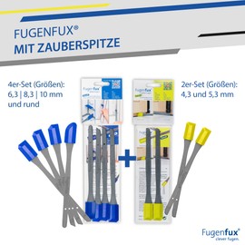 FUGENFUX Combi Master Set: Classic 4 + Small – Special Joint Squeegee – Joint Smoother for Any Size – Joint Squeegee with Revolutionary Magic Tip for Extremely Tight Spot – Made in Germany