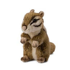 WWF Plush 01278 Plush Toy Chipmunk, Lifelike Designed Cuddly Toy, Approx. 15 cm Tall, Wonderfully Soft and Cuddly, Hand Wash Possible