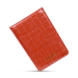 Scott Edward Golf Scorecard Cover Leather Scorecard Holder Statistics and Score Tracking Waterproof Soft Thick Grey/Black/Blue/Orange