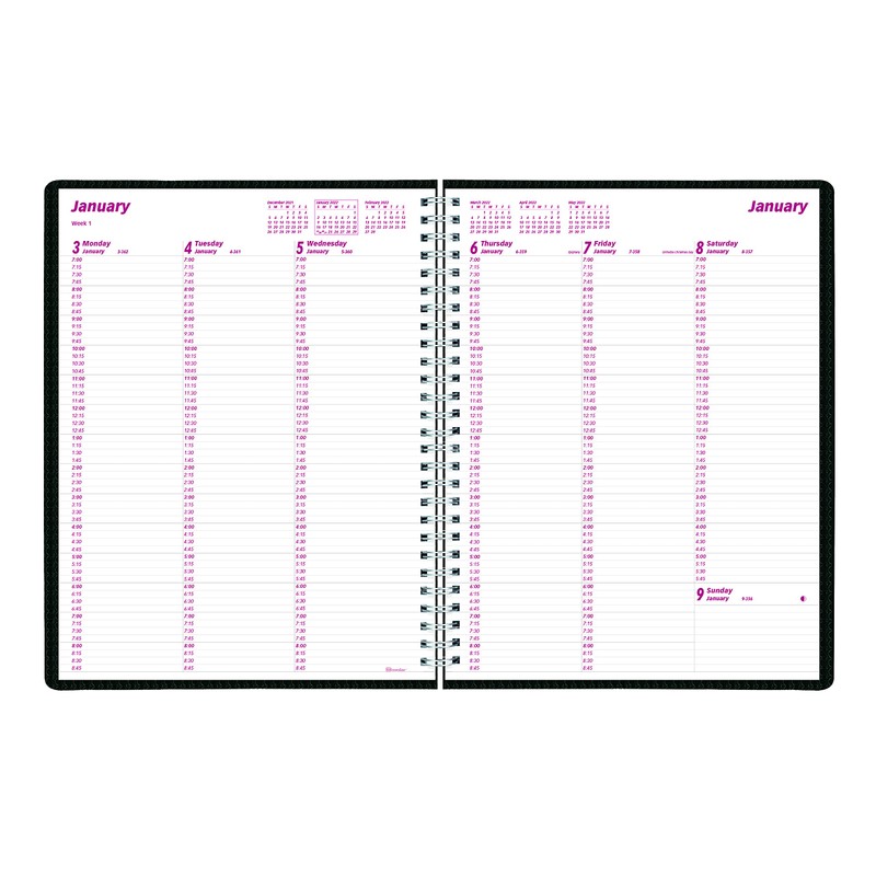 Brownline DuraFlex Weekly Planner 2022, 12 Months, January to December,