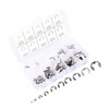 120PCS Snap Rings Assortment Kit Corrosion Resistant Stainless Steel Retaining