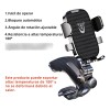 Soporte Para Celular Coche,porta Celular Carro 3en1 Estable