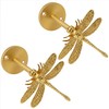 Set of 2 Dragonfly Curtain Holdbacks, Swag Holders for Windows,