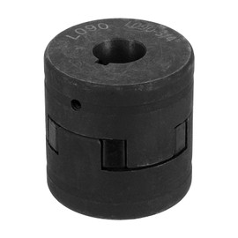 sourcing map 3/4" to 3/4" L090 Flexible 3-Piece L-Jaw Coupling Coupler Set & Buna-N NBR Rubber Spider for Log Splitter Hybrid Equipment