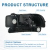 Fullux LED DRL Headlights Assembly Compatible with 1999-2007 GMC Sierra/2000-2006
