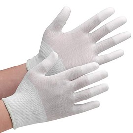 Midori Anzen SPU131N Low Dust Gloves Fingertip Coating S Pack of 10 Pairs