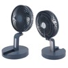 Desktop Folding Fan 3 Speeds USB Rechargeable Punch Free Electric
