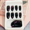 Press on Nails Medium Almond Shape-Glossy Full Cover Acrylic Pointed