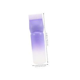 Mikinona Root Comb Applicator Bottle Versatile Hair Dye Scalp Treatment Dispenser with Graduated Scale for Easy Application for Salon and Home Use