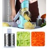 Ourokhome Rotary Cheese Grater Shredder, Speed Kitchen Manual Round Mandolin