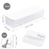 FRETONBA Cable Storage Box, Transparent Cable Organiser Box with 7