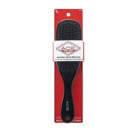 GOODY Ace Wood Boar Styler Brush,Black 1CT