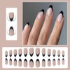 Uñas Francesas con Punta a Presión 24 Piezas de Uñas