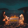 KAMPKEEPER Portable Fire Pit, Outdoor Tabletop Firepit 18 Inch, 304