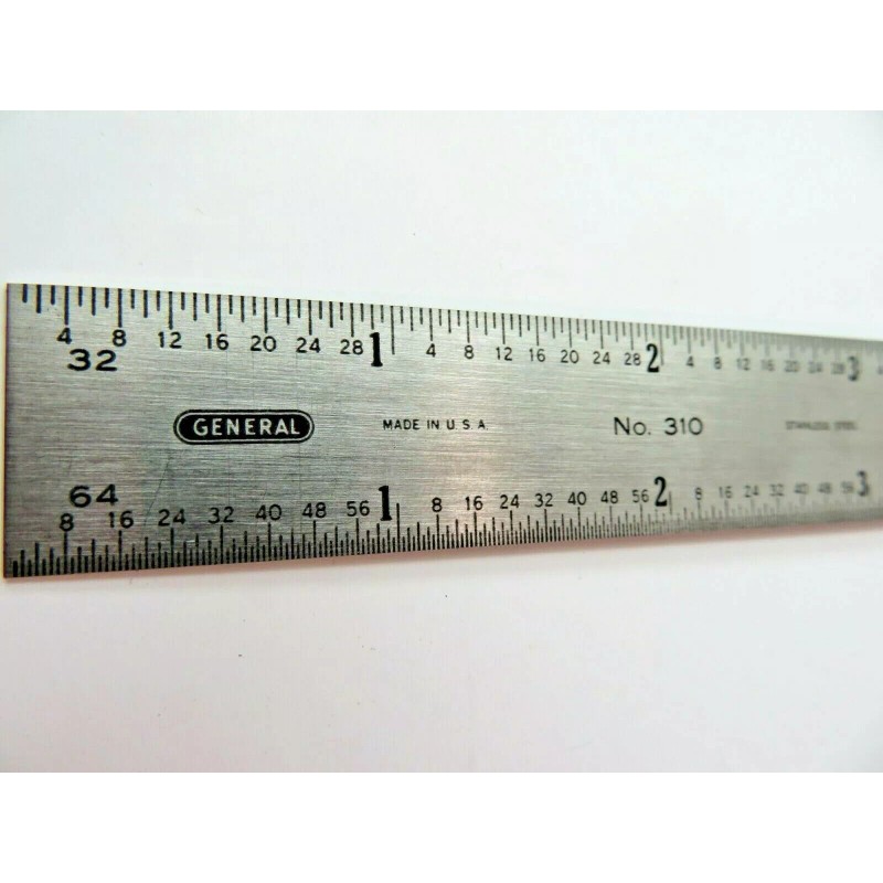 GENERAL No. 310 6" Ruler w/ B & S Gauge