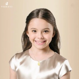 Medalla Oro 10k Espíritu Santo Bautizo Y Cadena De Obsequio Oval Amarilla Rayos Espejo