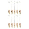 Laundry Hooks Clip Industrial Solid Wood Rotary Multifunctional Hanging Hooks