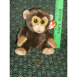Ty Beanie Baby ~ BANANAS - the Monkey ~ LARGE EYES ~ MWMT ~ 2015 ~ RETIRED ~