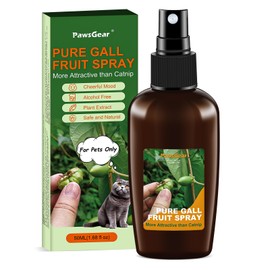 PawsGear 1.68 fl oz Silvervine Fruit Spray,Cat Training Spray with Gall Fruit,More Appealing Than Catnip Spray,Improve Bad cat Behavior