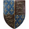 19" Tall Medieval Kingdom Knight Coat of Arms Le Fleur