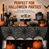 Black Lace Spider Web Mantel Scarf for Halloween – 18