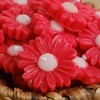 Handmade Decorative Candle (Floating Flower Red)