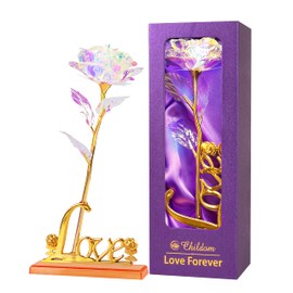 Roses Gifts for Her Mothers,Womens Gifts,Rainbow Rose Flower Mom Gift,Unique Gifts for Women,Romantic Gifts for Her,Gifts for Mom,Birthday Gifts for Women,Valentines, Engagement Gifts