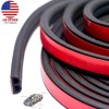 Unbranded 16.4Ft Universal Self Adhesive Weather Seal Strip Auto Door&