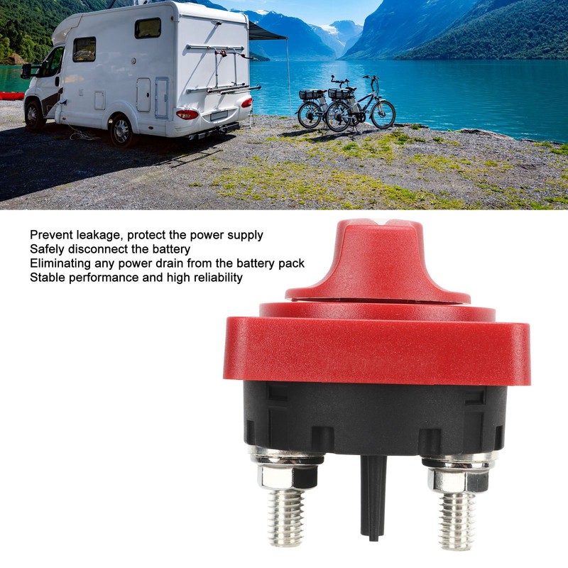 12V to 48V Boat Battery Switch 300A Red Battery Power