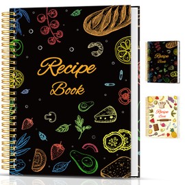 Blank Recipe Book to Write in Your Own Recipes, A5 (21.6 x14.8CM) Hardcover Family Recipe Organize, Blank Cook Book for Own Recipes, Empty Cooking Journal to Write in Recipes, Personal Recipe Notebook