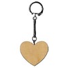 Artemio 14001482 Wooden Key Ring Heart