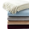CUDDLE DREAMS Exclusive Mulberry Silk Throw Blanket with Fringe, Naturally