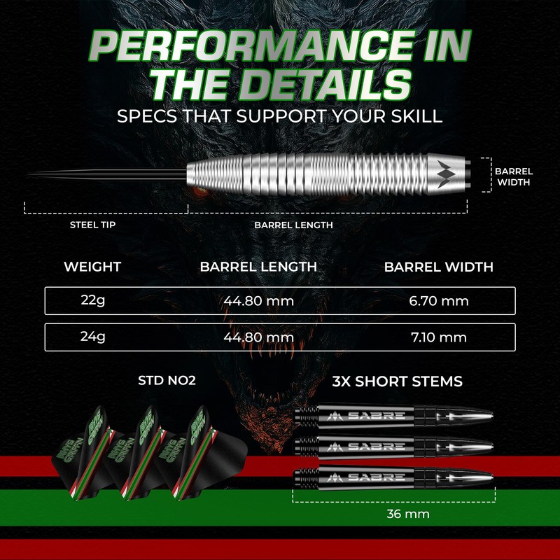 Mission | Rhys Griffin Darts | Steel Tip | 95%